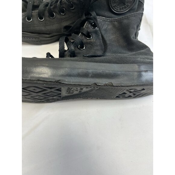 VTG Men’s Black Size 10 Converse High Tops Distressed/Grunge/Retro 🤩 - Picture 5 of 10
